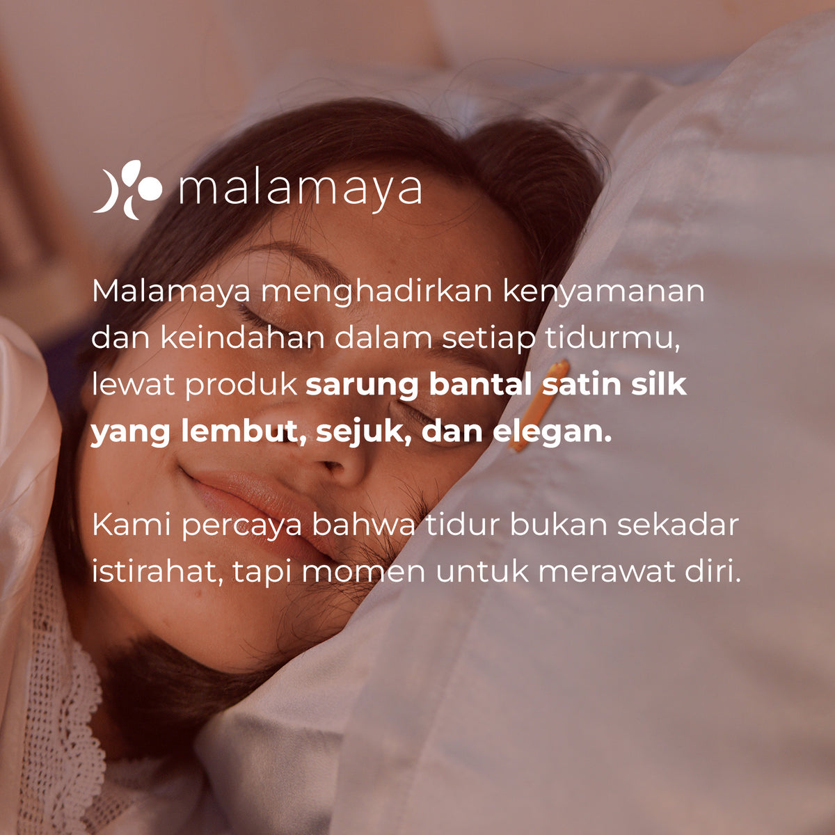 Malamaya - Sarung Bantal Premium Satin Silk Beauty Pillowcase