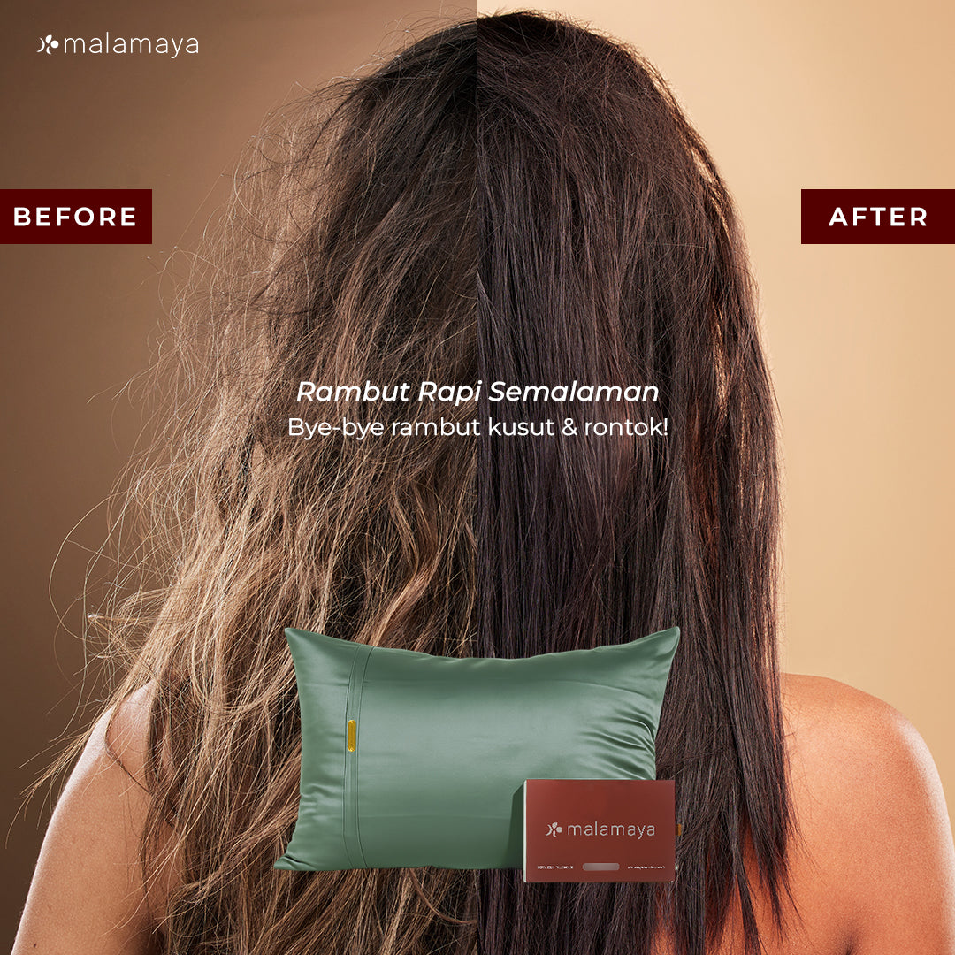 Malamaya - Sarung Bantal Premium Satin Silk Beauty Pillowcase
