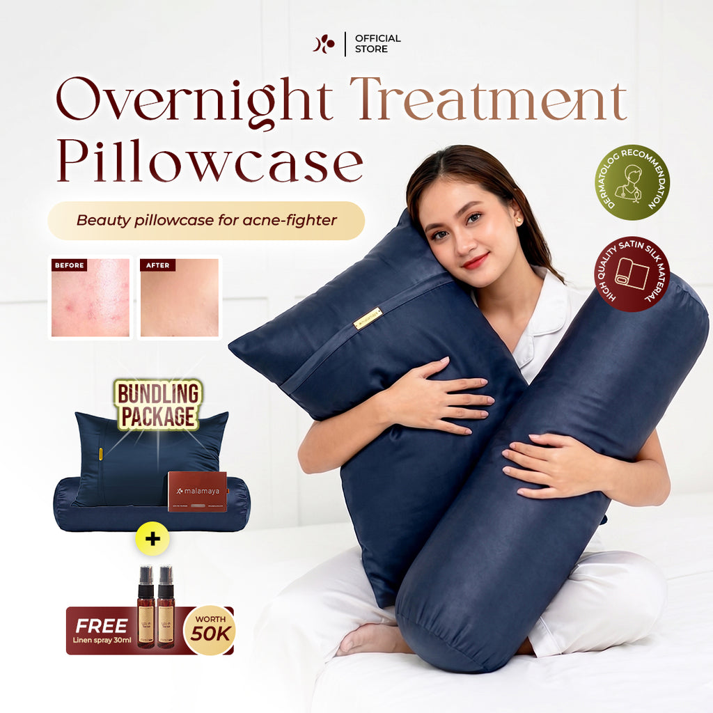 Malamaya - Bundle Sarung Bantal & Guling Premium Satin Silk Beauty Pillowcase